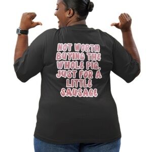 The Blind Medium | Charcoal Grey Little Sausage Short Sleeve T Shirt